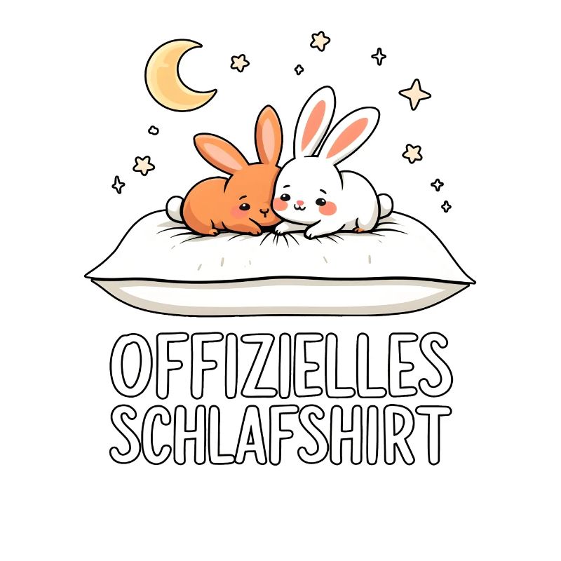 Official Sleeping Shirt Rabbit Pair