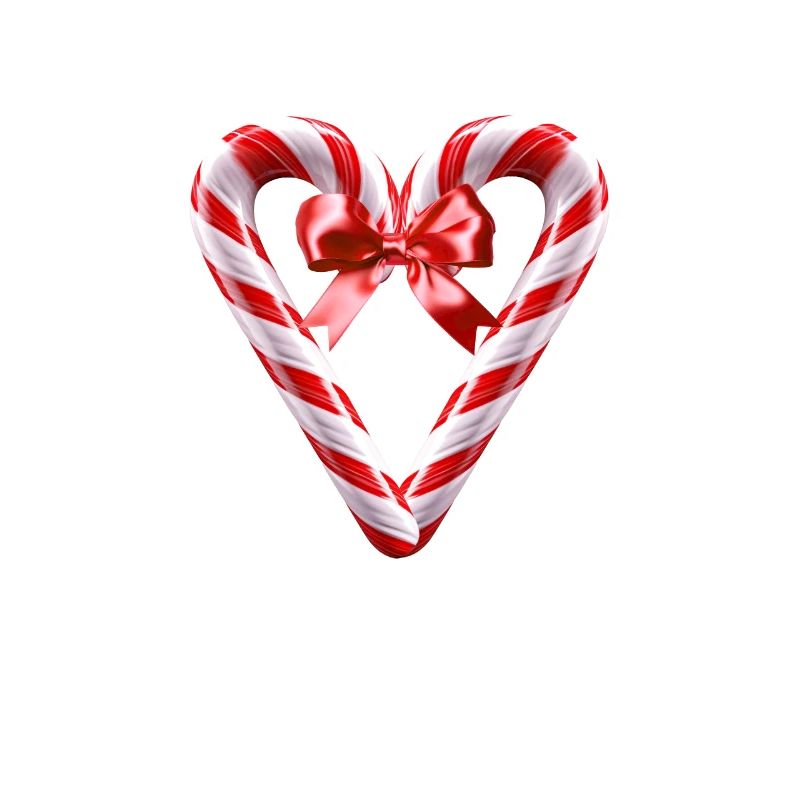 Funny candy cane corn and syrup