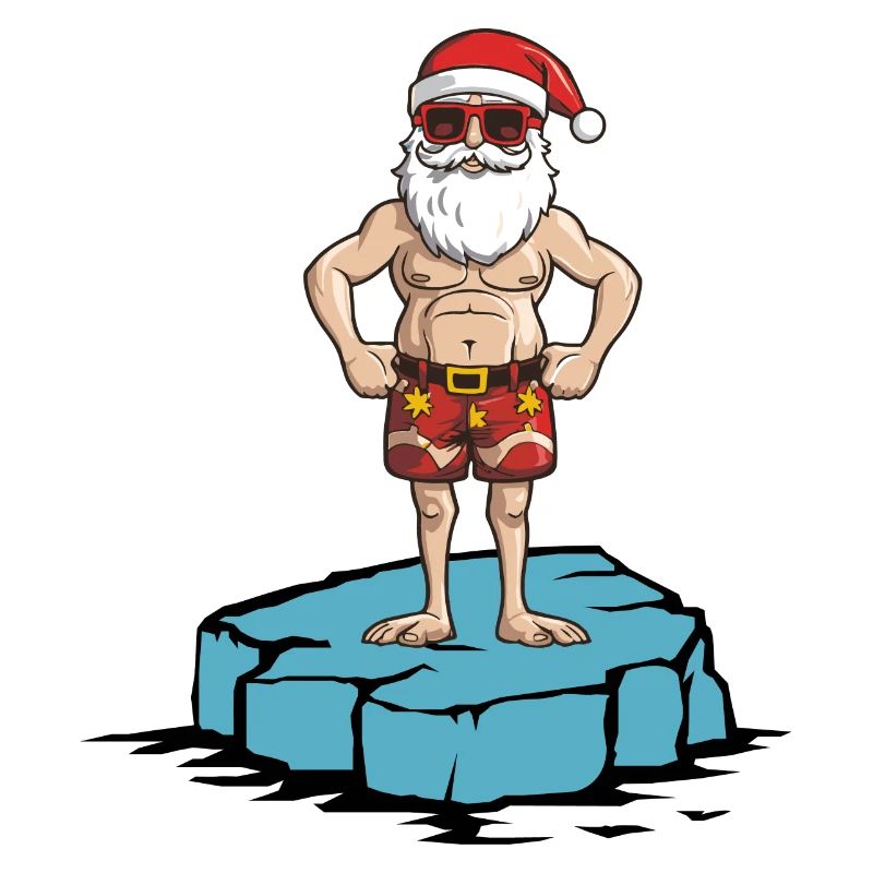 Weihnachtsmann Eisscholle