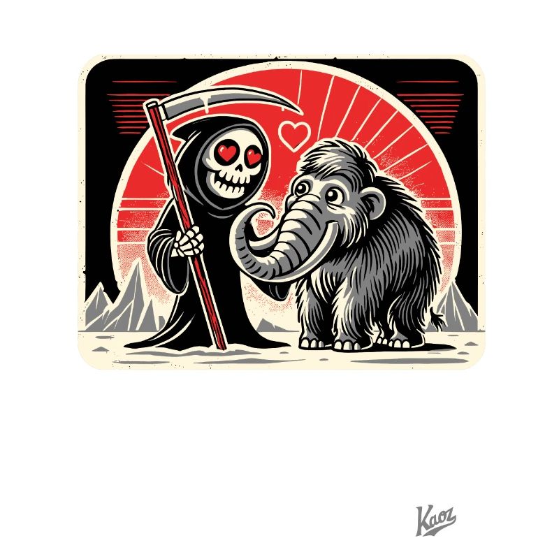 Grim Reaper with a love for cute mammoth