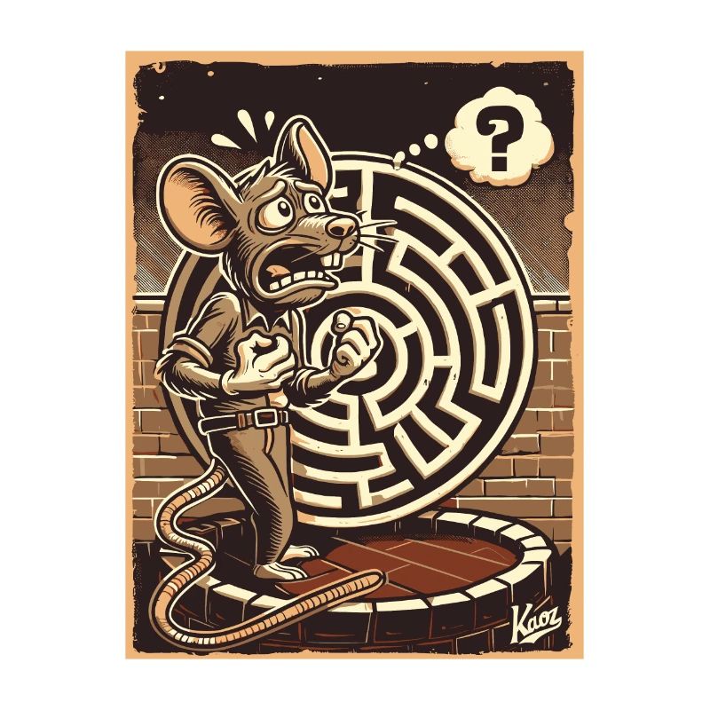 Pas d’issue, un labyrinthe et un rat perplexe