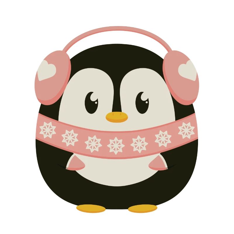 Cute Penguin in Pink