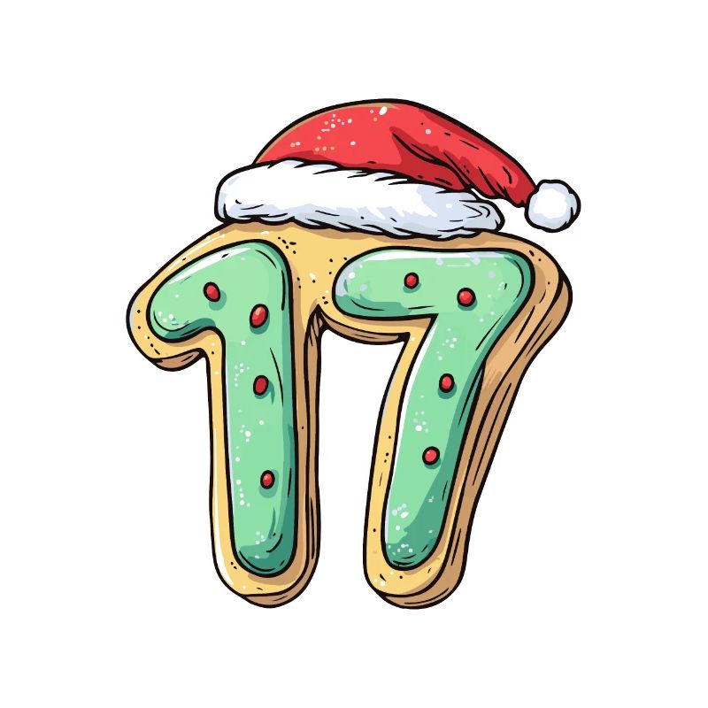 Biscuit de Noël à 17 chiffres