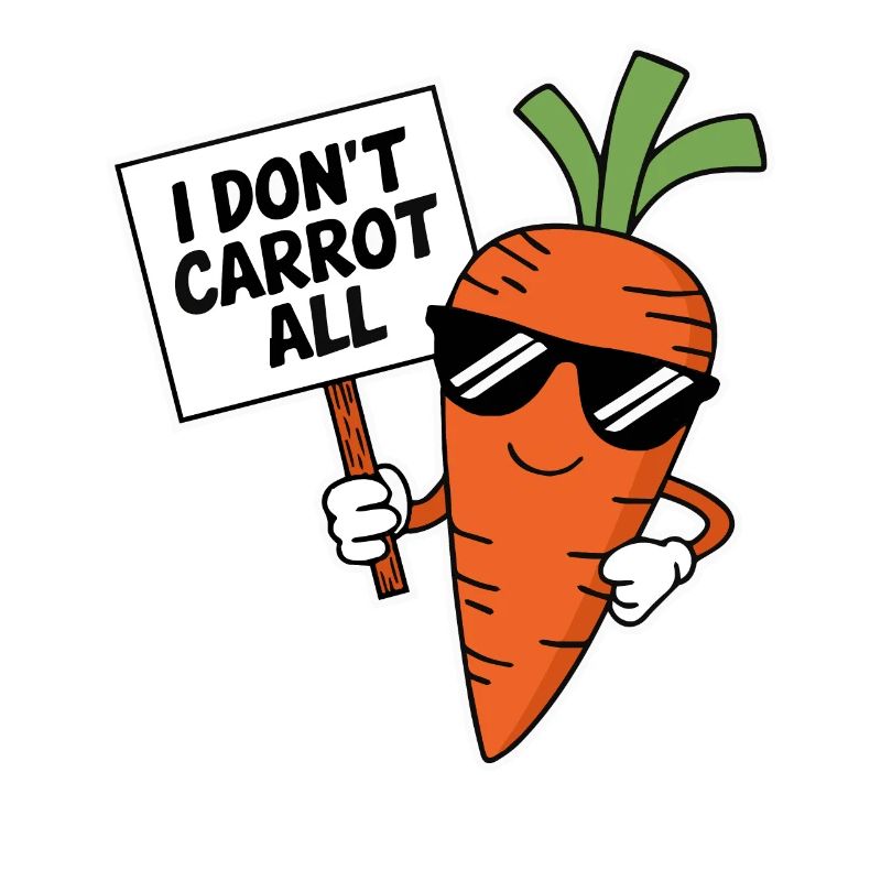 I Don't Carrot All Pun Vegetable