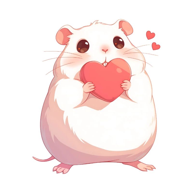 Hamster Herz Liebe Valentinstag Geschenk
