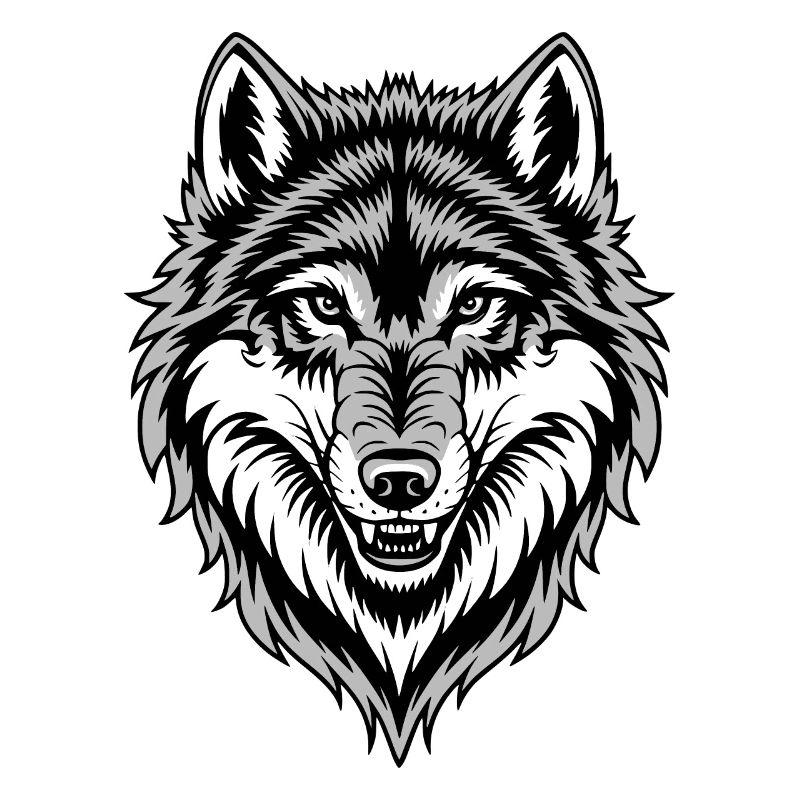 Wolf costume blue wolf head werewolf and