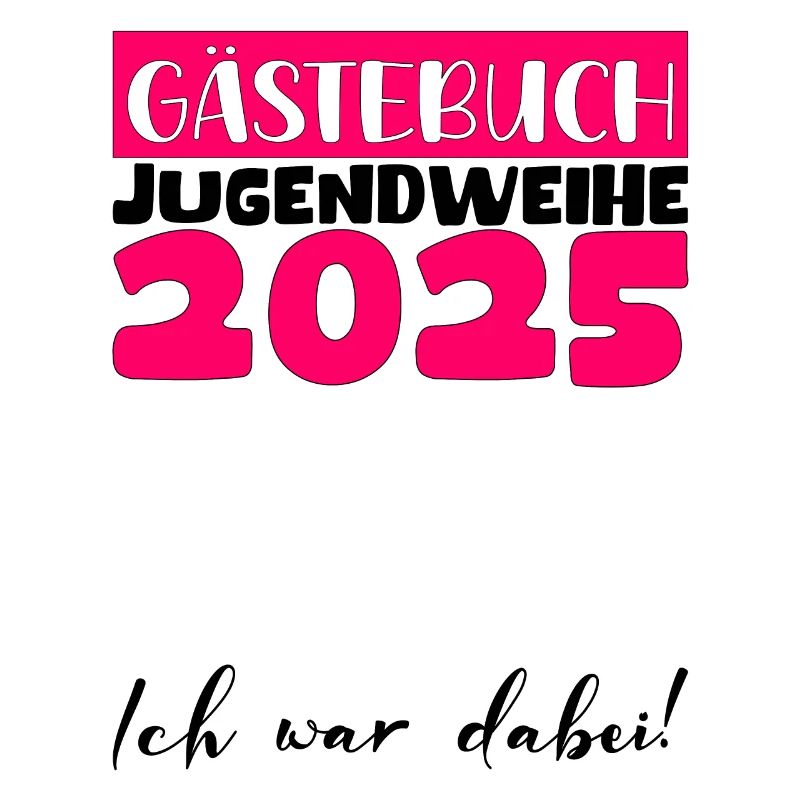 Jugendweihe 2025 Gästebuch Geschenk Mädchen Jungen