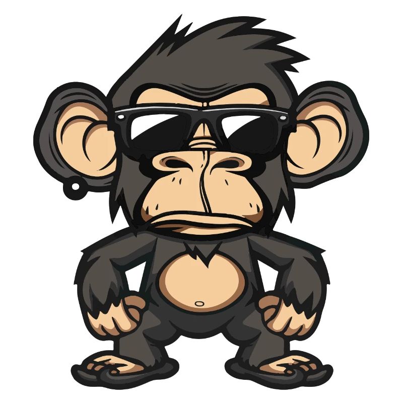 Singe Bande dessinée cool