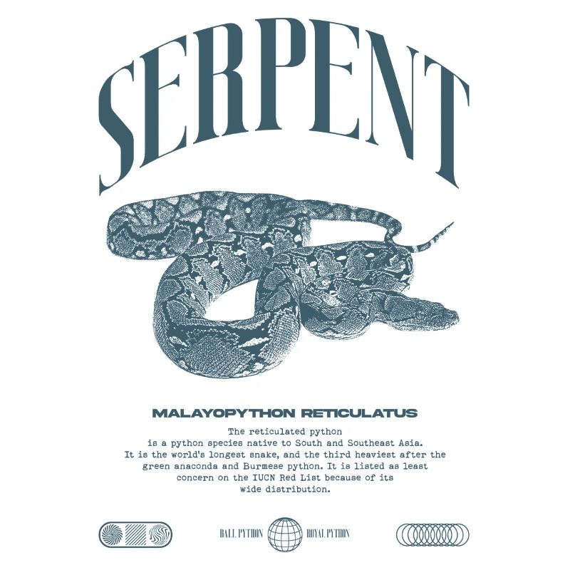 Reticulated Python Reptile Keeper Streetwear