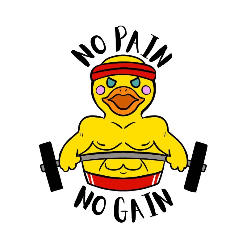 Pas de douleur, pas de gain Ducky Body Builder