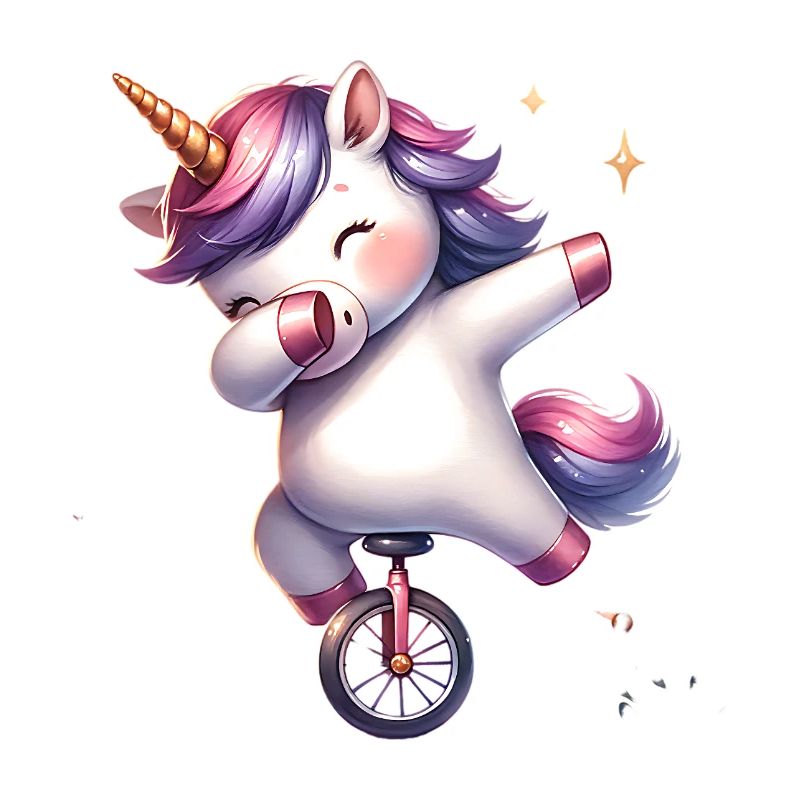 Einrad Einhorn dab dabbing