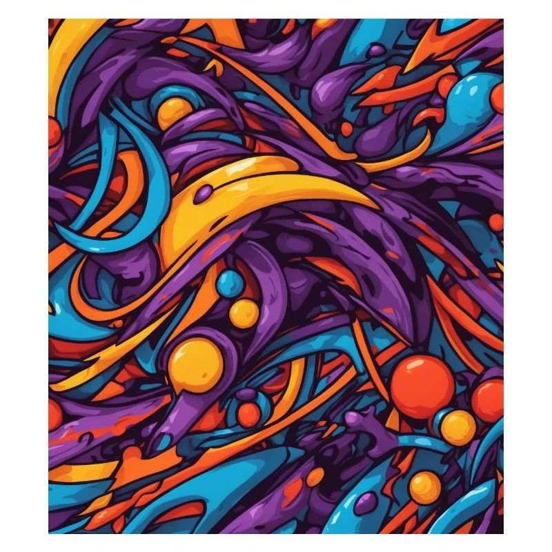 Composition de couleurs abstraite