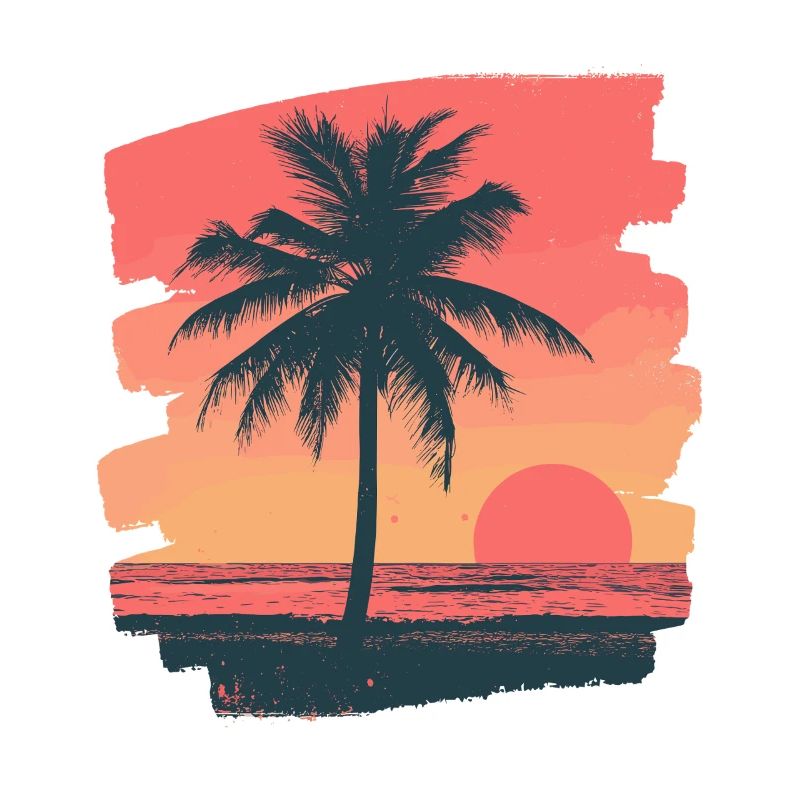 Palm Tree Sunset