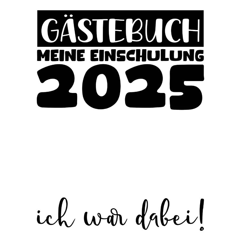 Gästebuch Einschulung 2025 Junge Mädchen Schulkind