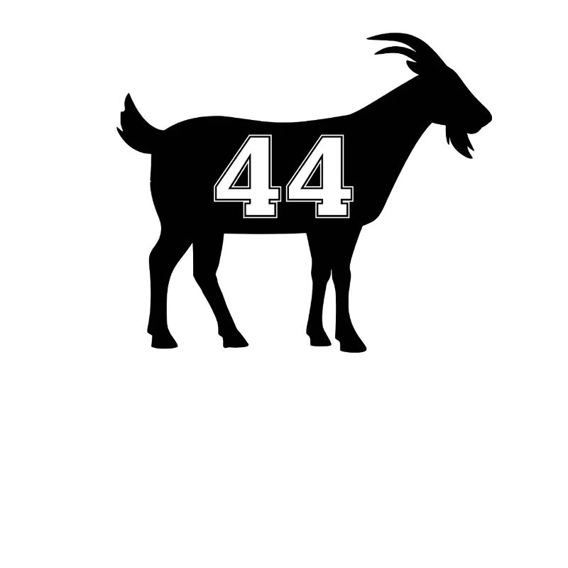 Ziege 44 G.O.A.T. Nummer vierundvierzig Ziege