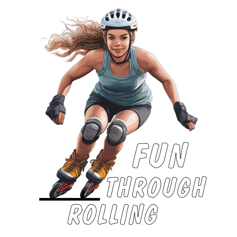 FRAU ROLLSCHUHE FUN THROUGH ROLLING