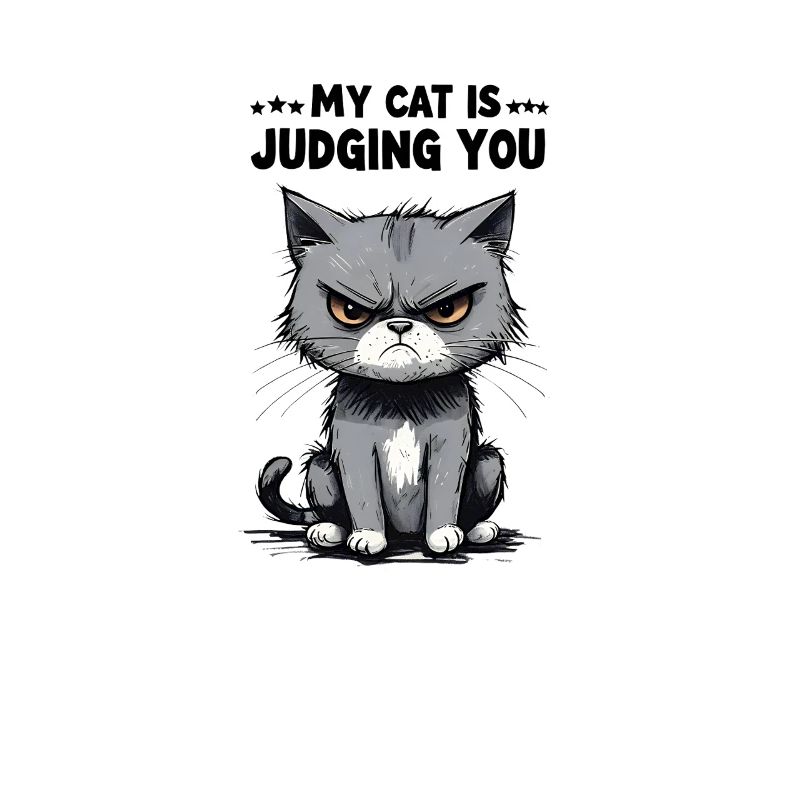My Cat Is Judging You: Grumpy Tabby