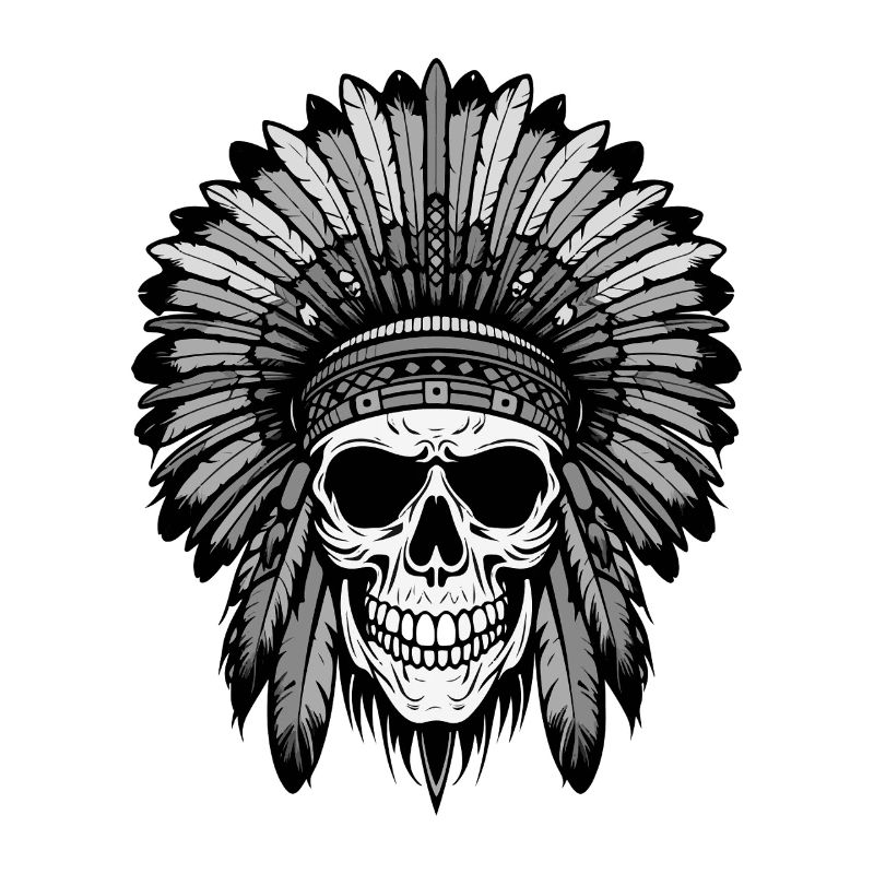 Apache Indian Chief Skull