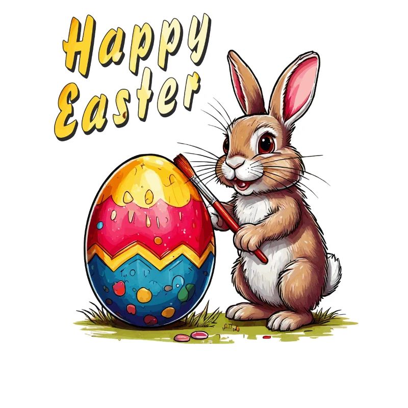 LAPIN DE PÂQUES Joyeuses Pâques