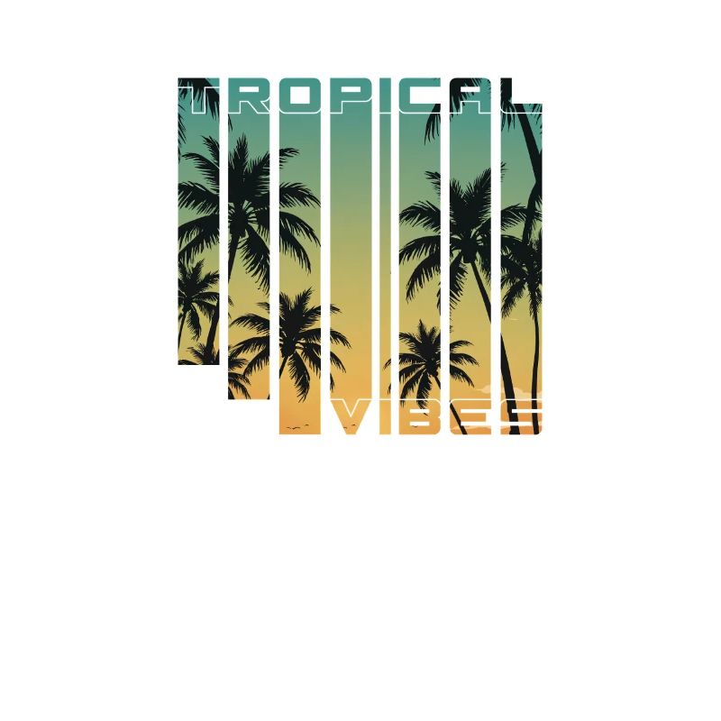 Tropical Vibes Gradient Palms