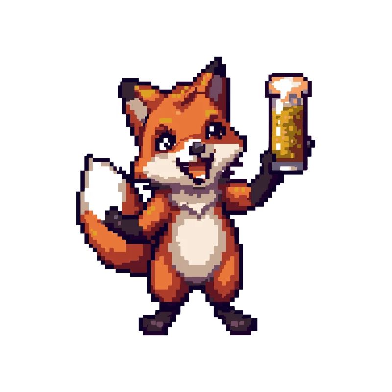 Fuchs Pixel Bier