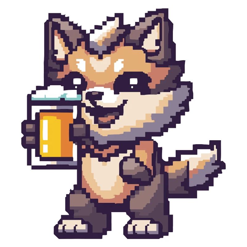 Wolf Pixel Bier