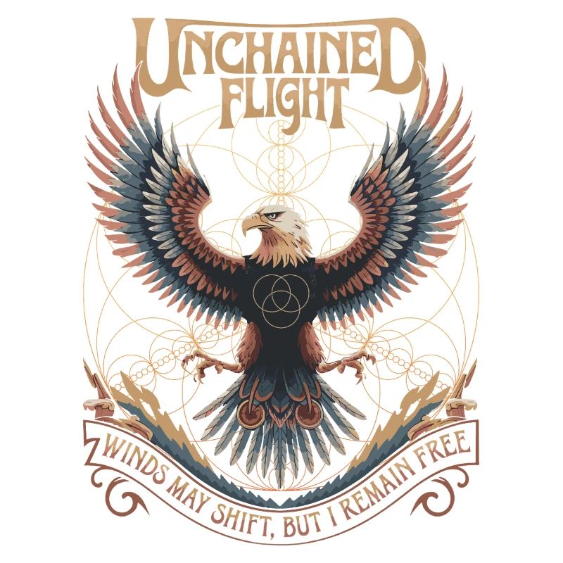 Unchained Flight - Eagle & Sacred Geometry