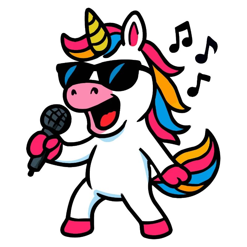 Licorne Chanteuse comique