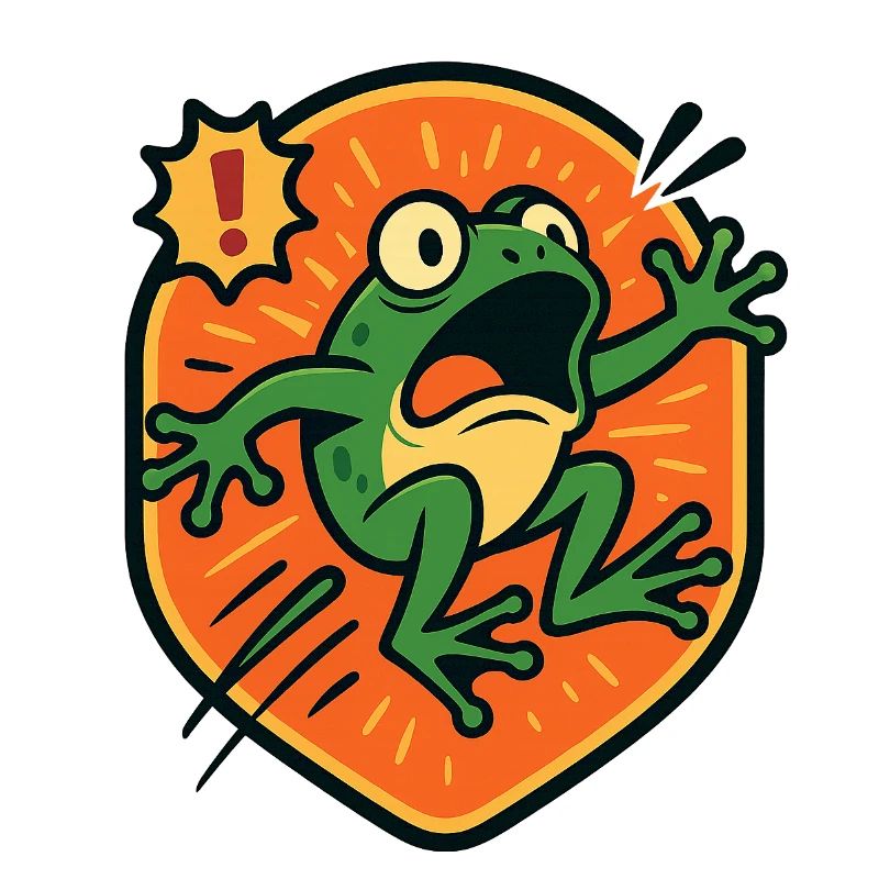 Panic Frog badge