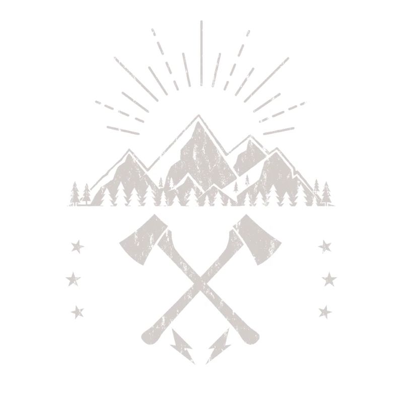 Rugged Mountain Sunrise Axe Emblem