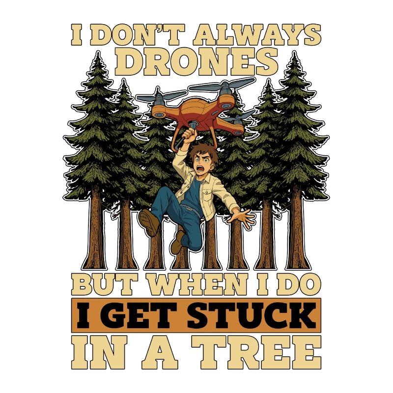 Drone Enthusiast I Don't Always Fly Drone Operator