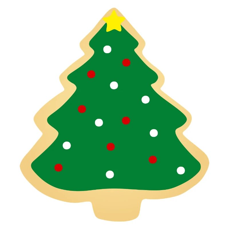 christmas tree cookie