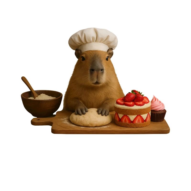 Capybara Baking