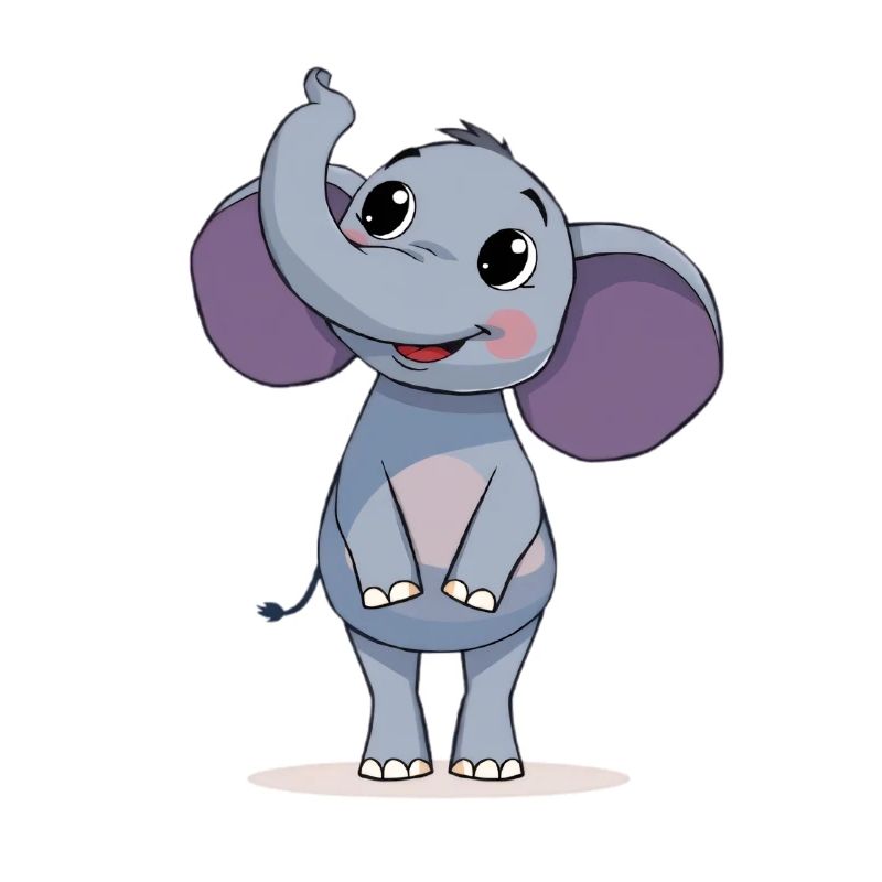 Conception graphique d’éléphant mignon