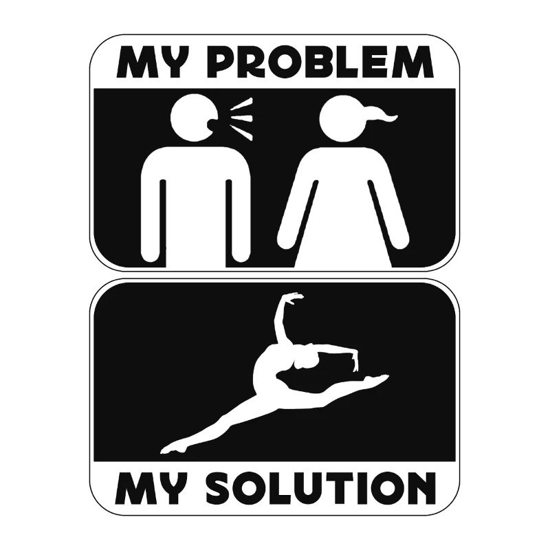 Acro Dancer My Problem My Solution Pictogram Mom