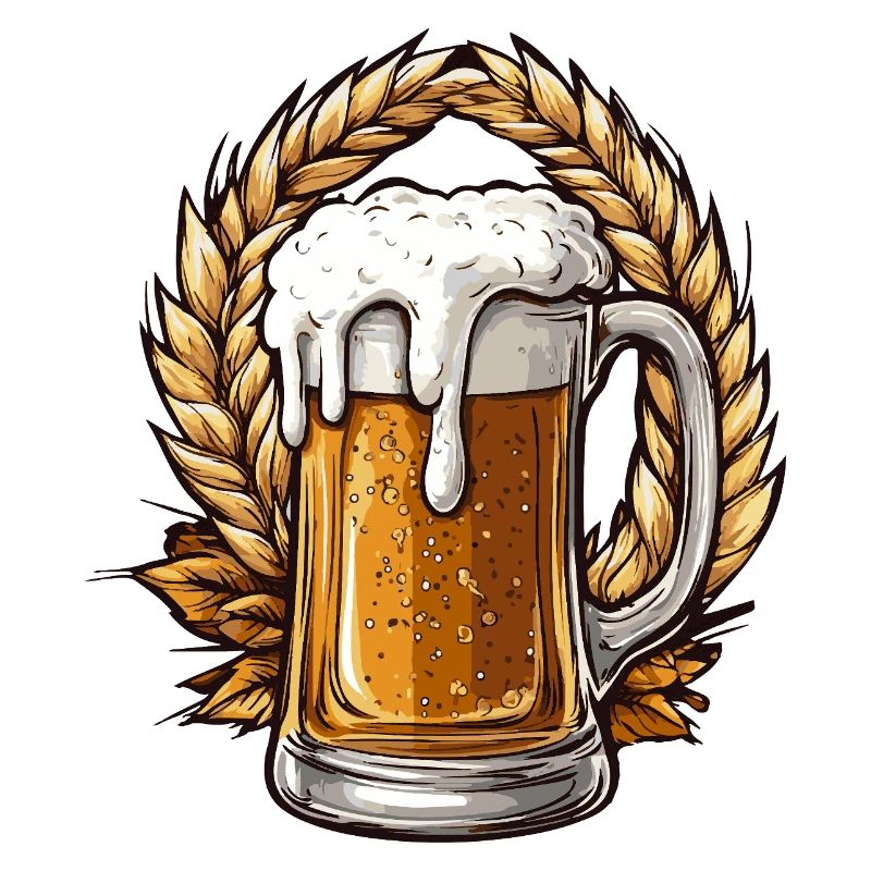 Chope à bière Houblon