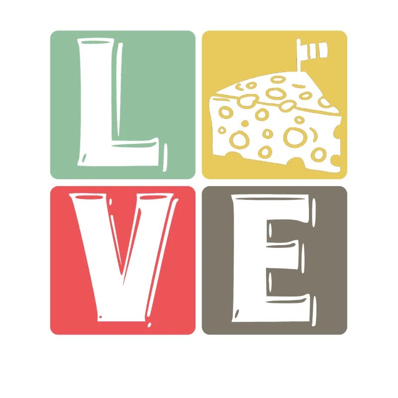 CheeseLove Pop Art Square