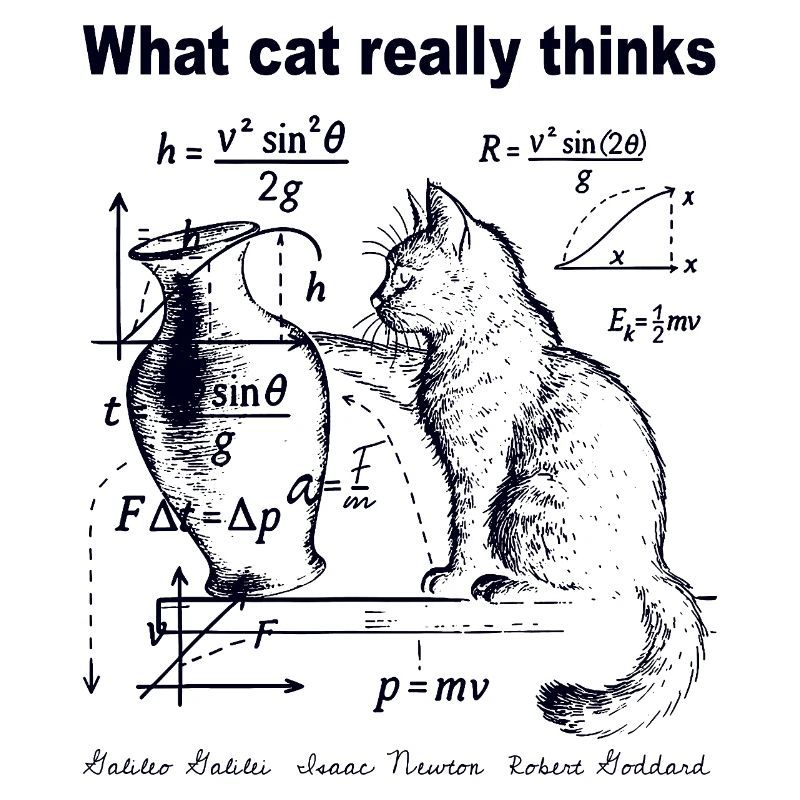 What Cats Really Thinks Funny Cat Physics Humor