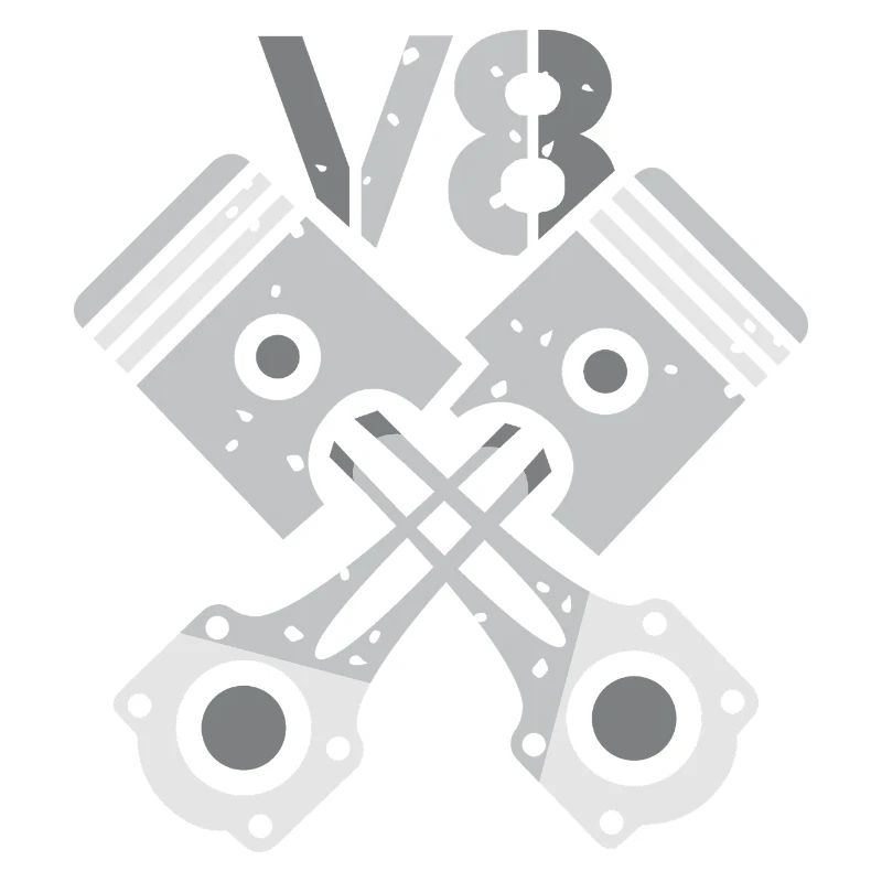 Moteur V8 à piston – Conception de puissance mécanique