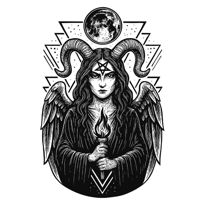 Lilith Witch Demon Pentagram Dark Magic