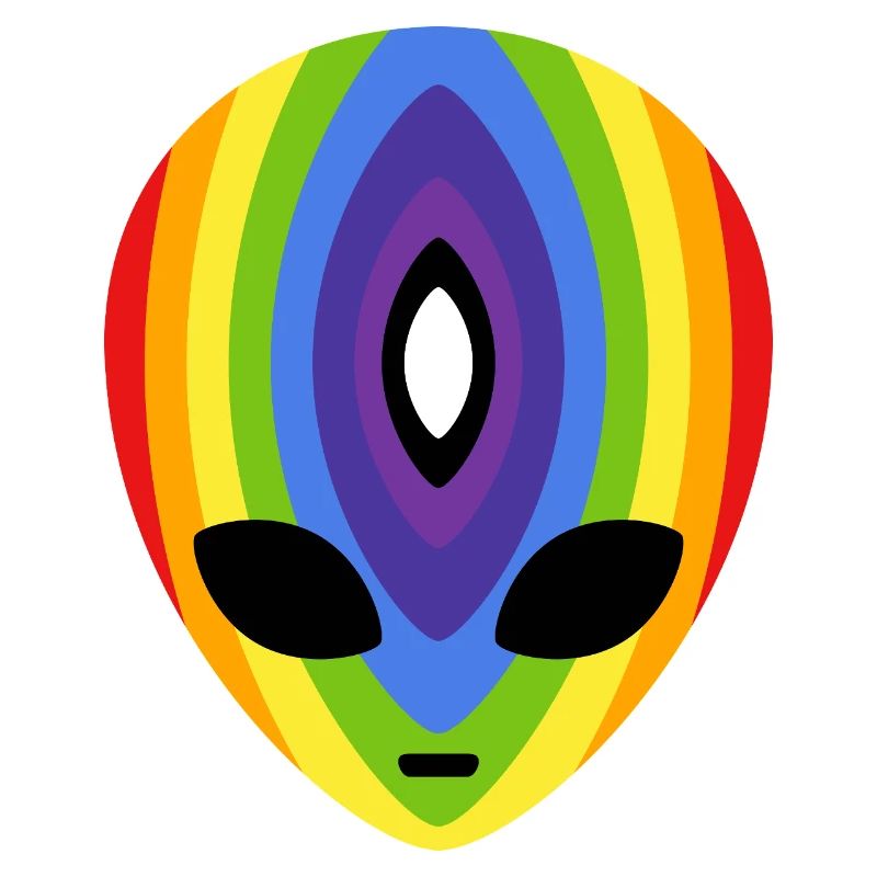Prismatic Rainbow Alien