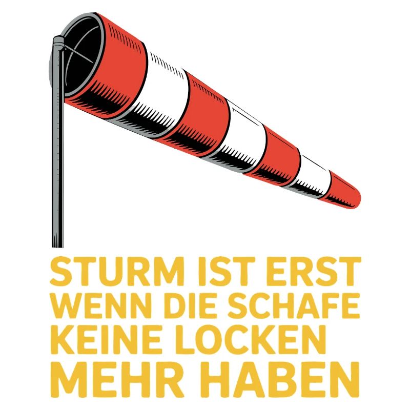 Storm text with windsock