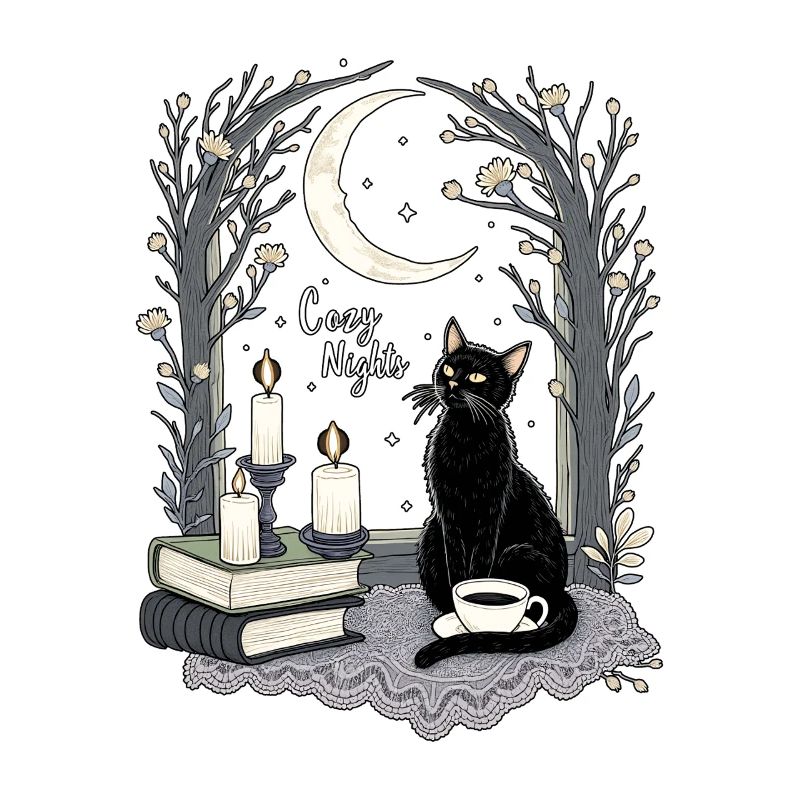 Nuits Douillettes Chat Gothique Douillet