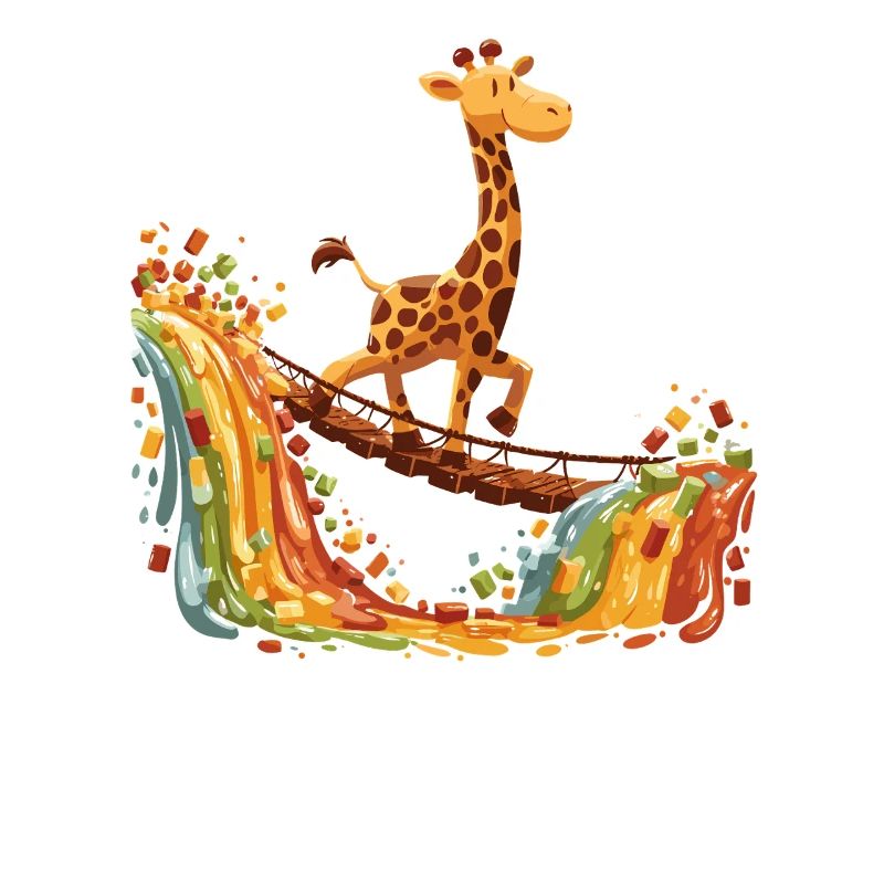 Giraffe on Rainbow Bridge
