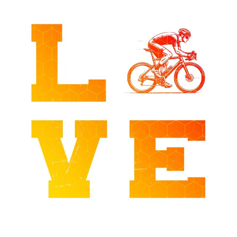 Message clair sur le vélo de route