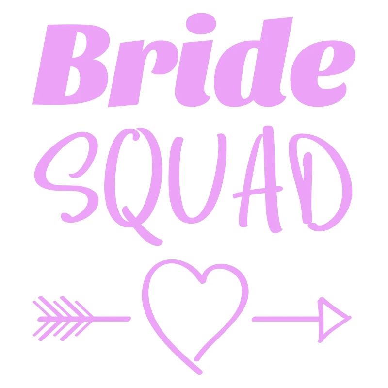 Bride Squad Heart Arrows Design
