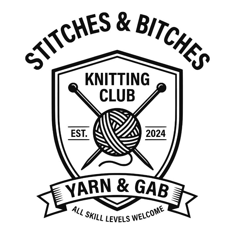 Points et points de bouclier du club de tricot