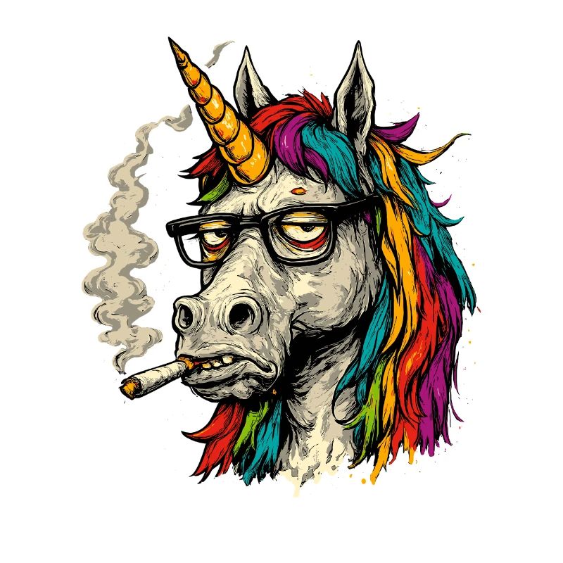 Regenbogen Einhorn cooler Bruder