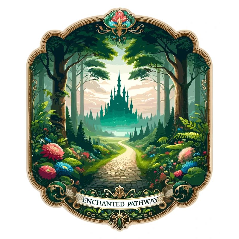 Enchanted path to the castle