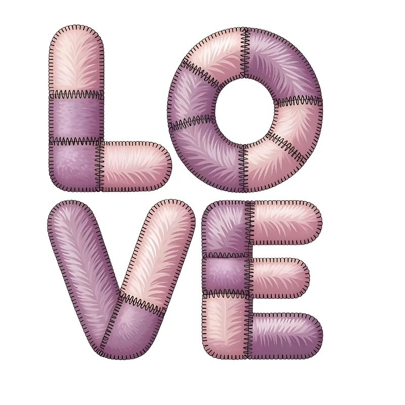 Un amour patchwork doux pour les filles et les ados